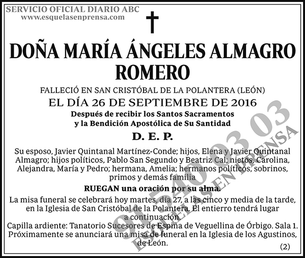 María Ángeles Almagro Romero